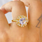 Anillo de Chapa de Oro Giratorio Ajustable ACO1415-1