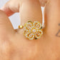 Anillo de Chapa de Oro Giratorio Ajustable ACO1418-1