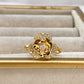 Anillo de Chapa de Oro Giratorio Ajustable ACO1419-1