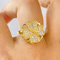 Anillo de Chapa de Oro Giratorio Ajustable ACO1420-1
