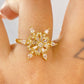 Anillo de Chapa de Oro Giratorio Ajustable ACO1422-1