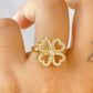 Anillo de Chapa de Oro Giratorio Ajustable ACO1424-1