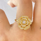 Anillo de Chapa de Oro Giratorio Ajustable ACO1425-1