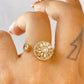 Anillo de Chapa de Oro Giratorio Ajustable ACO1426-1