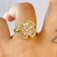 Anillo de Chapa de Oro Giratorio Ajustable ACO1430-1