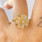 Anillo de Chapa de Oro Giratorio Ajustable ACO1432-1