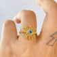 Anillo de Chapa de Oro Giratorio Ajustable ACO1435-1