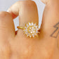 Anillo de Chapa de Oro Giratorio Ajustable ACO1436-1
