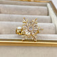 Anillo de Chapa de Oro Giratorio Ajustable ACO1437-1