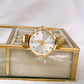 Reloj en Pulsera Italiana de Acero con Baño de Chapa de Oro RJ144-1