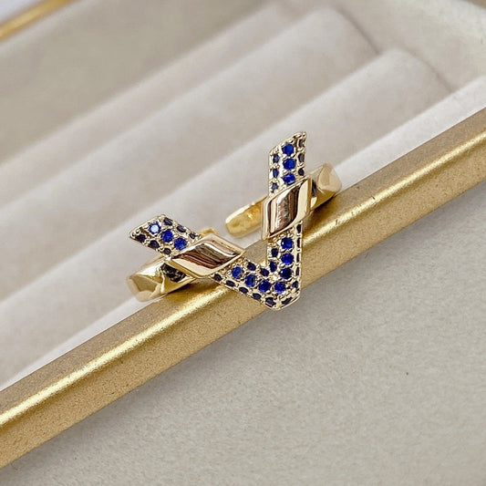 Anillo de Chapa de Oro Ajustable ACO1451-1
