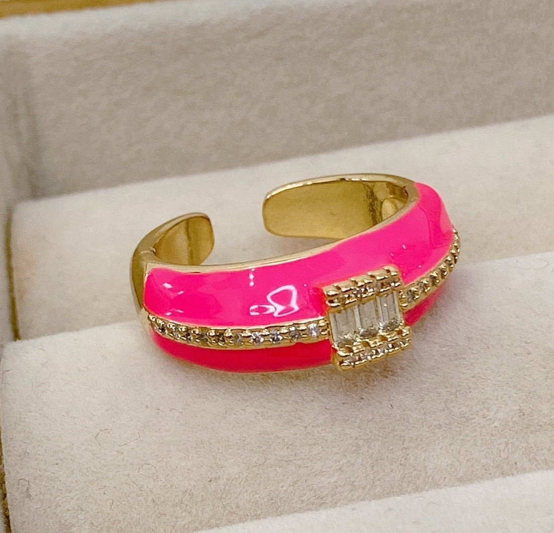 Anillo de Chapa de Oro Ajustable ACO1484-4