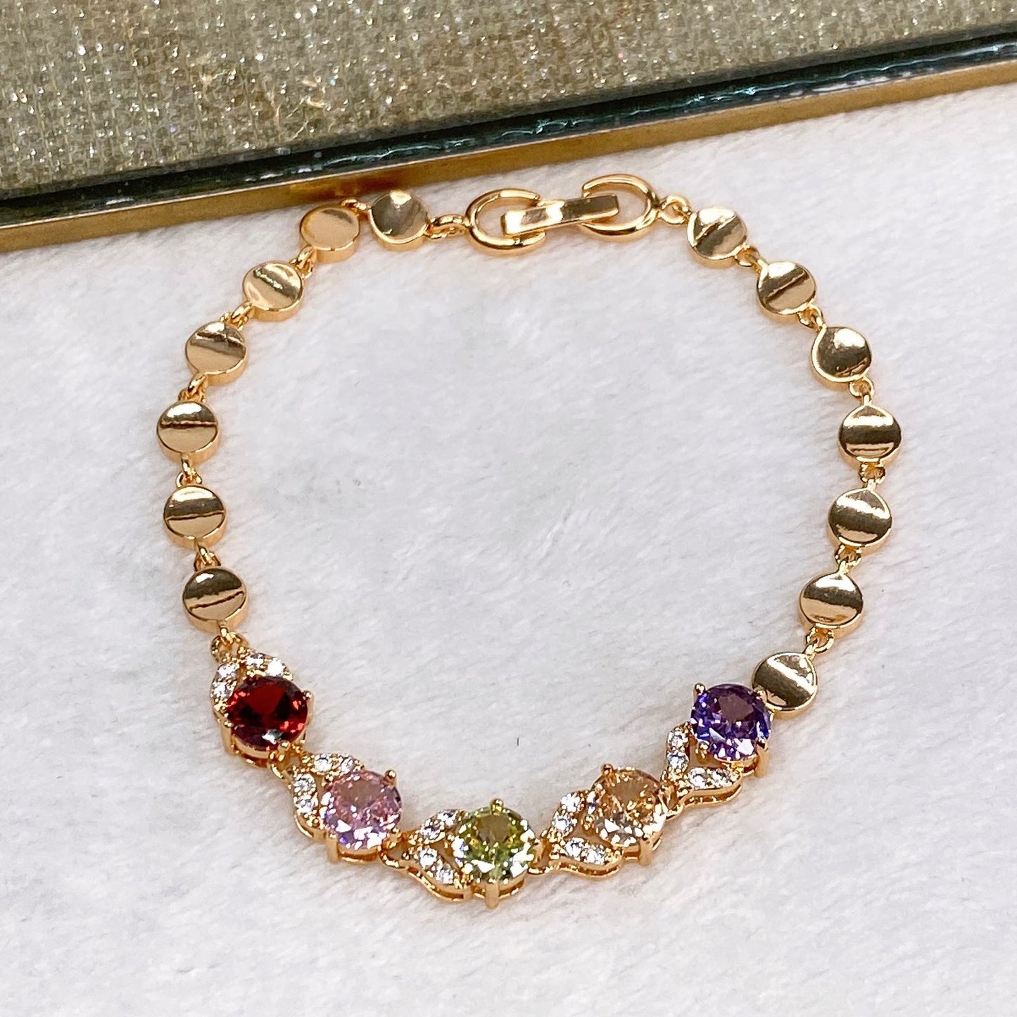 Pulsera de Chapa de Oro COP1595-1