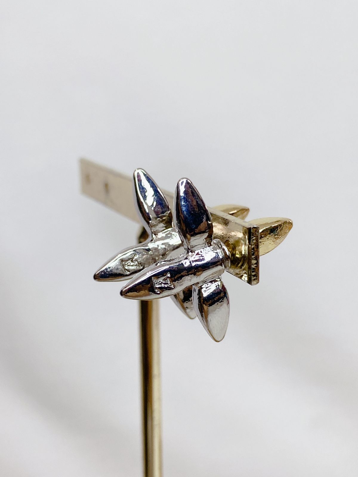 Arete de Chapa de Oro COA1650-1