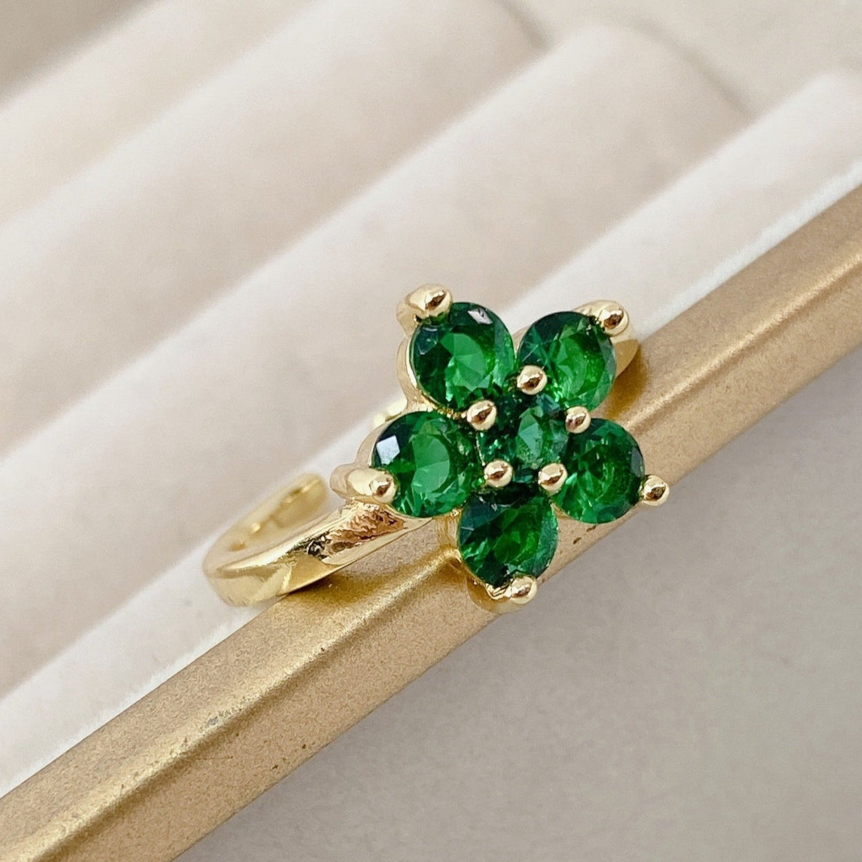 Anillo Chapa de Oro Ajustable ACO1687-1