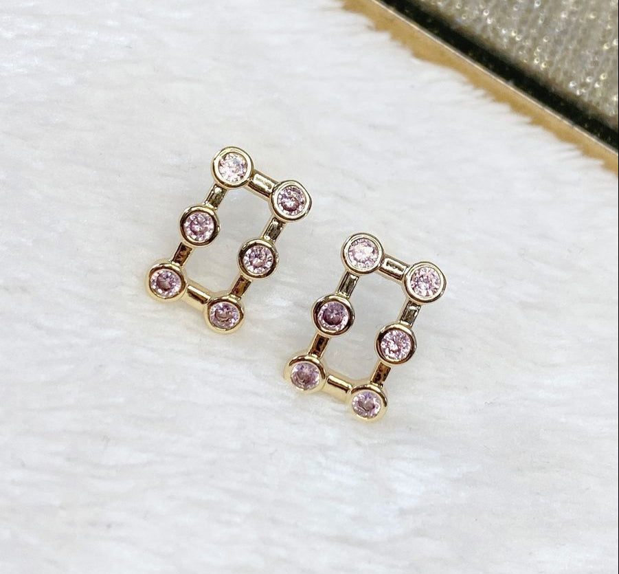 Arete de Chapa de Oro COA1688-3