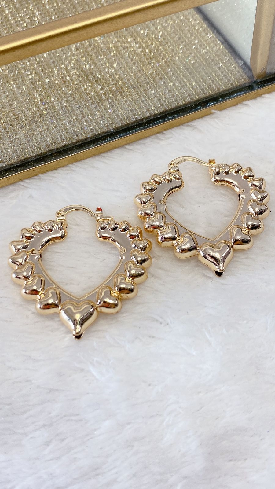 Arete de Chapa de Oro COA1706-1