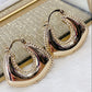 Arete de Chapa de Oro COA1708-1
