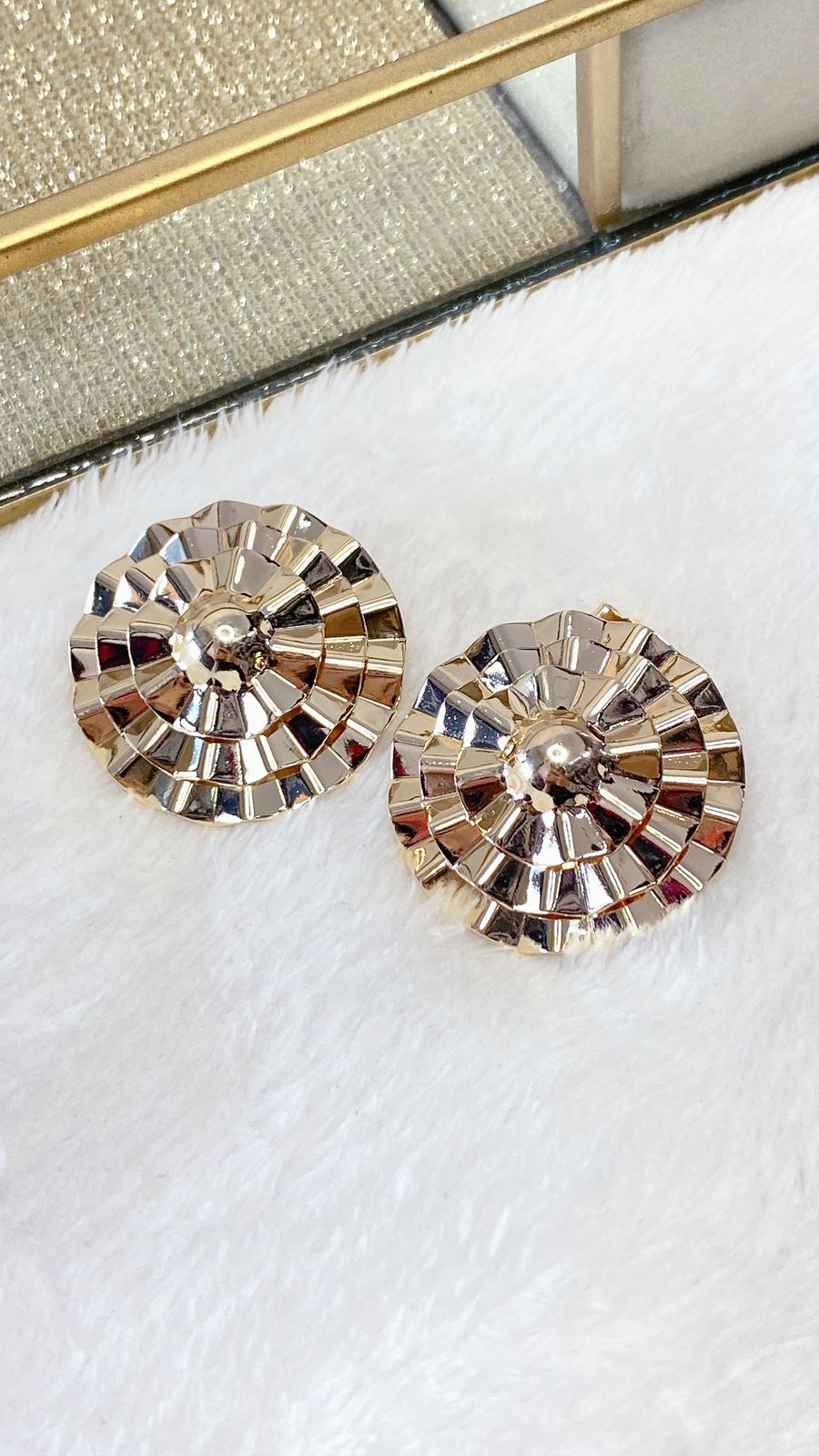 Arete de Chapa de Oro COA1779-1