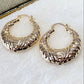 Arete de Chapa de Oro COA1729-1