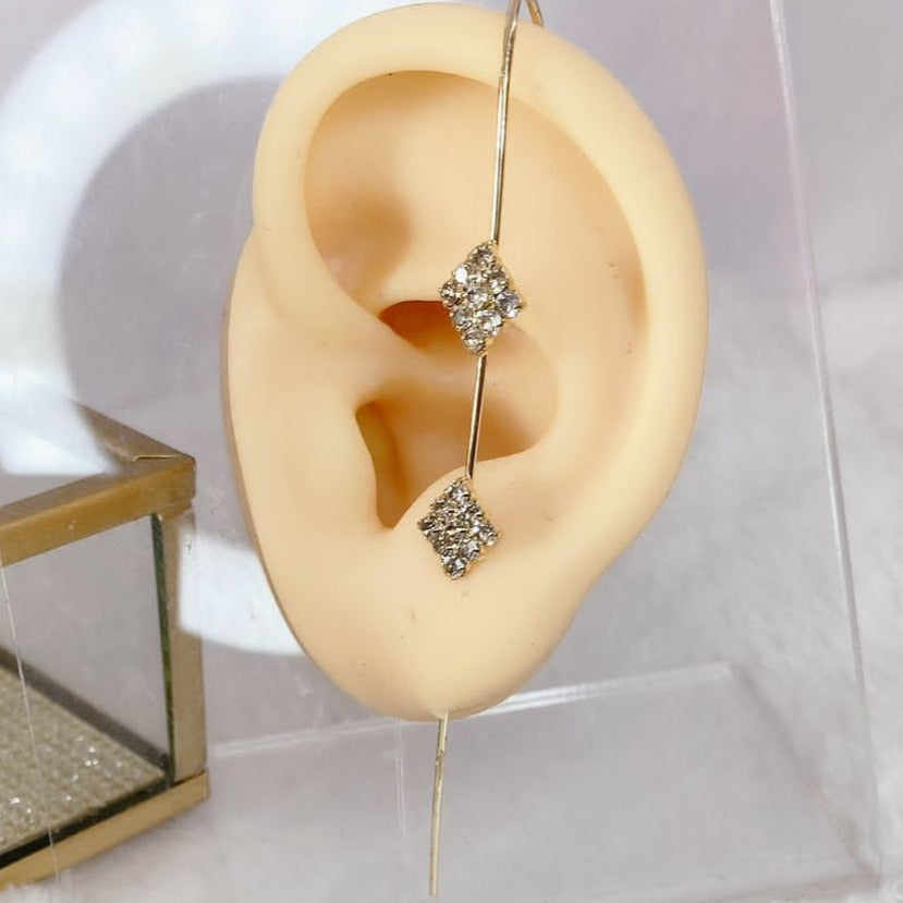 Arete Chapa de Oro COA1748-1 (PAR)