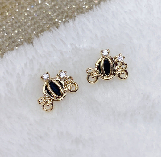 Arete de Chapa de Oro COA1756-1
