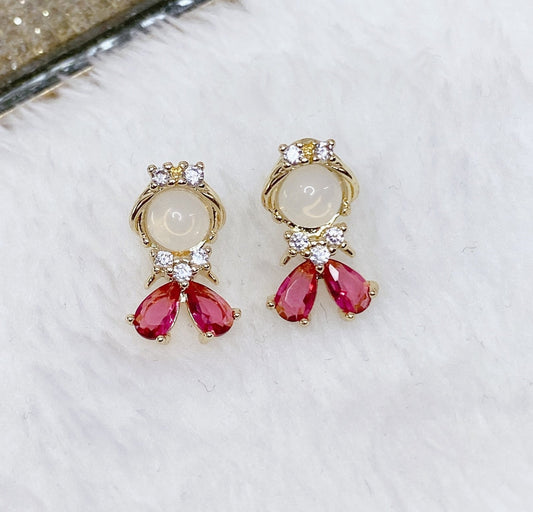 Arete Chapa de Oro COA1760-1