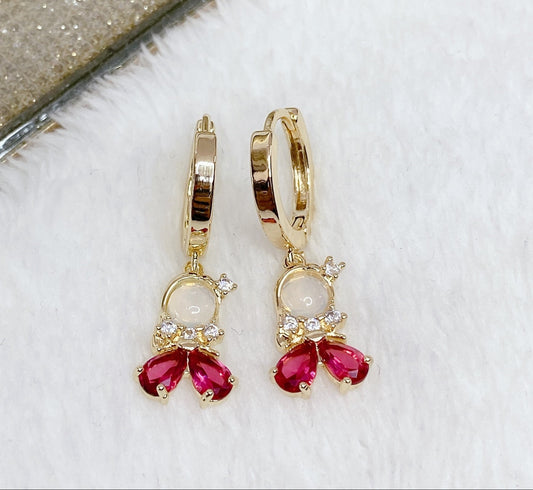 Arete Chapa de Oro COA1763-1