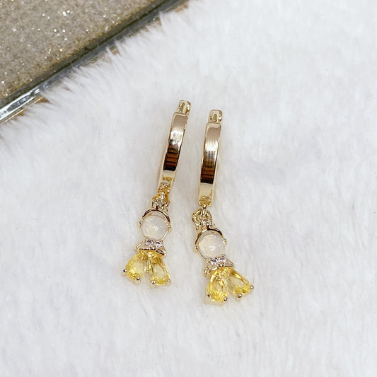 Arete Chapa de Oro COA1267-1