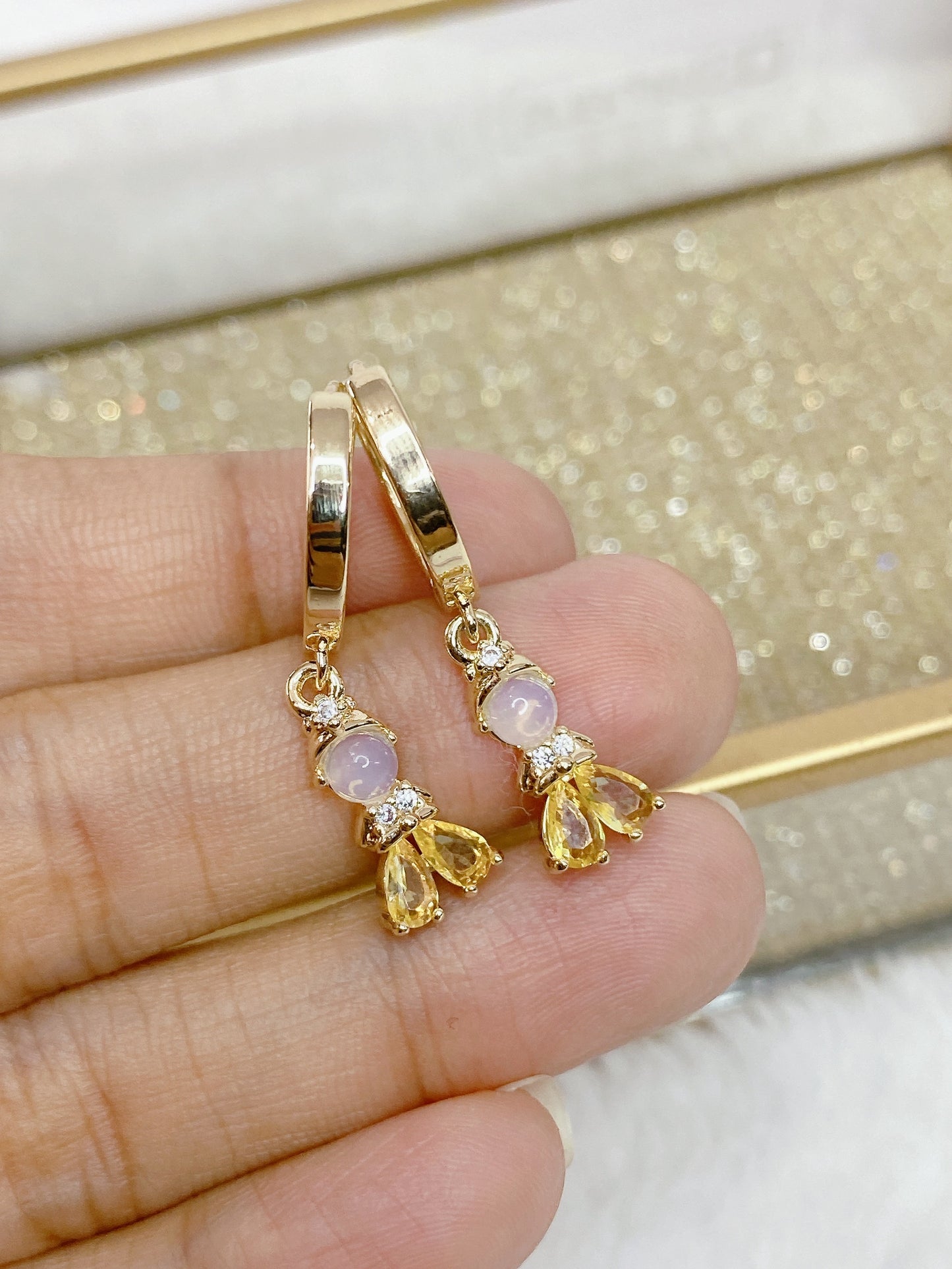 Arete Chapa de Oro COA1267-1