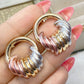 Arete de Chapa de Oro COA1775-1