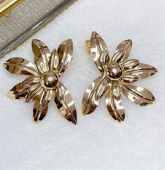 Arete de Chapa de Oro COA1780-1