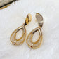 Arete de Chapa de Oro COA1782-1