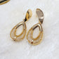 Arete de Chapa de Oro COA1782-1