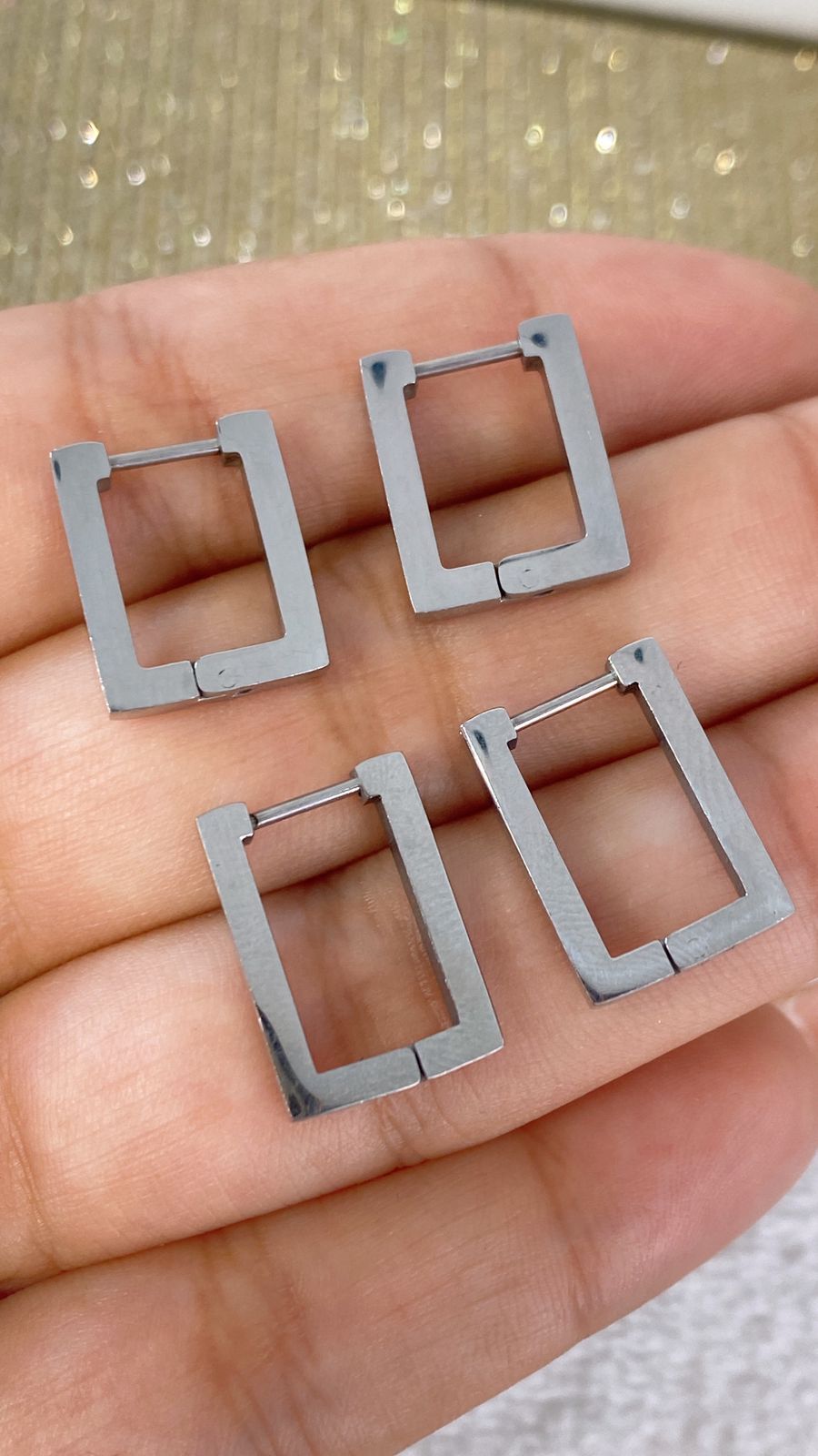 Set de Arracadas de Acero Inoxidable AAI1818-2