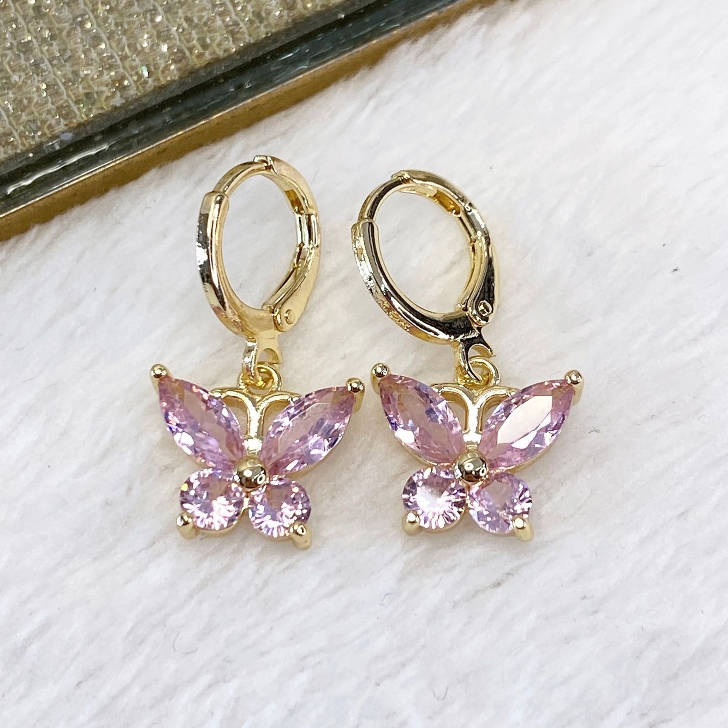 Arete de Chapa de Oro COA1832-3