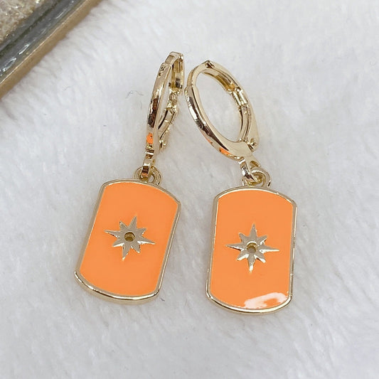 Arete Chapa de Oro COA1862-2