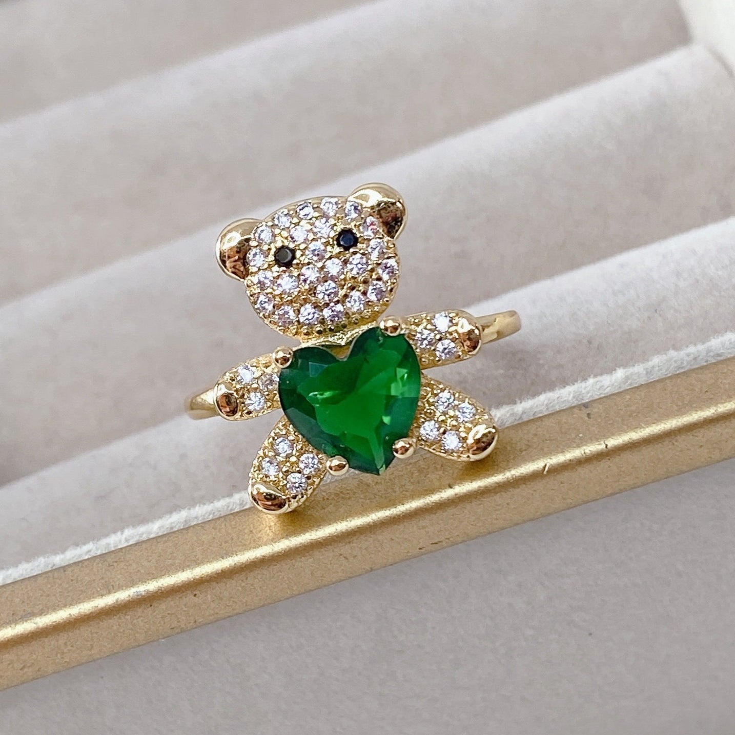 Anillo Chapa de Oro Ajustable ACO1112-2