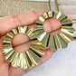 Arete de Chapa de Oro COA2049-1