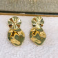 Arete de Chapa de Oro COA2056-1