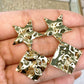 Arete de Chapa de Oro COA2058-1