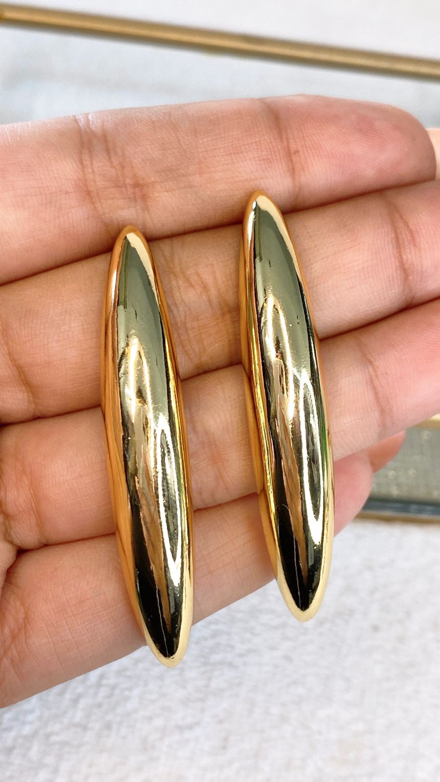 Arete de Chapa de Oro COA2064-1