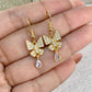 Arete de Chapa de Oro COA2070-1
