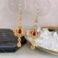 Arete de Chapa de Oro COA2076-2