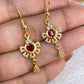 Arete de Chapa de Oro COA2076-2