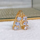 Arete de Chapa de Oro COA2087-3