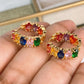 Arete de Chapa de Oro COA2088-1