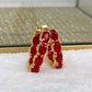 Arete de Chapa de Oro COA2089-1