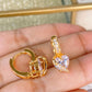 Arete de Chapa de Oro COA2093-1