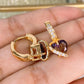 Arete de Chapa de Oro COA2093-2